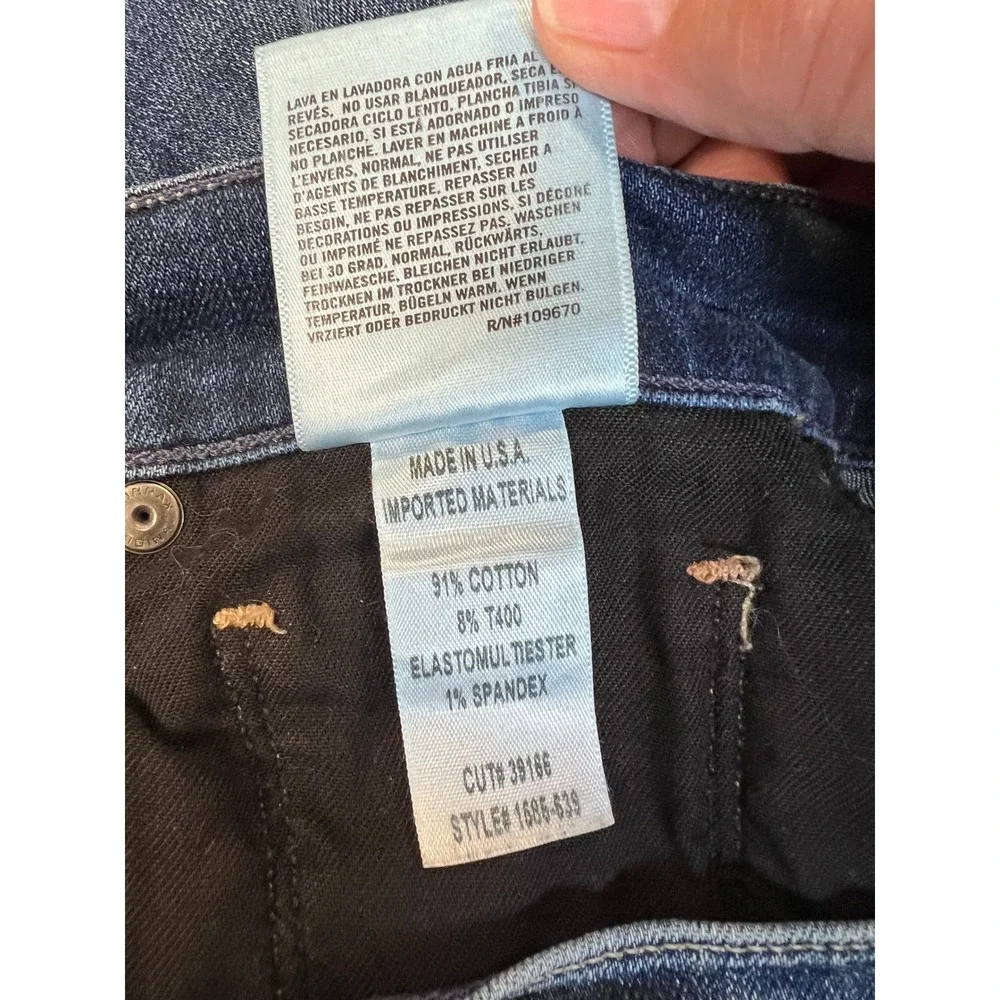 Citizens of Humanity Agnes Crop Jeans Womens 26 Blue Excellent High Rise Skinny